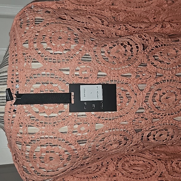 Oliver. o Women Crochet Top Eyalet Blouse SW3522 style Size L Conyon Clay - Picture 6 of 12